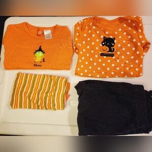 Bundle of 6 to 9 month baby girl Halloween outfits
